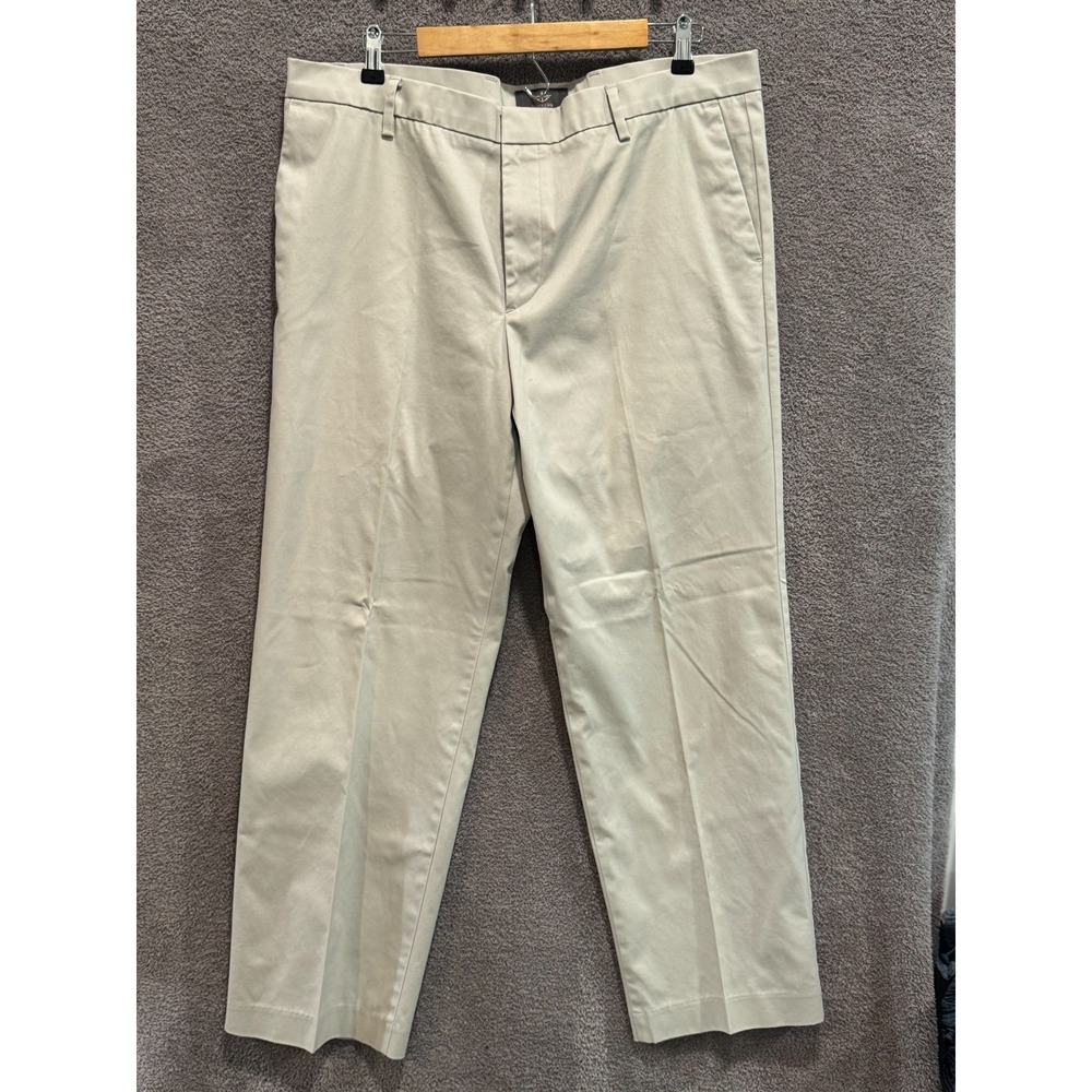 Dockers Iron Free Khaki Pants Men's Straight Fit D2 Beige Dress Casual Chino 36x